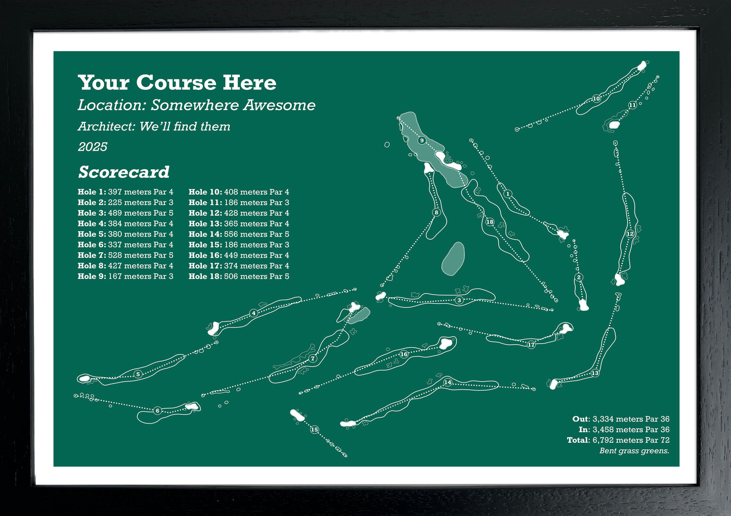 Custom Course Order - Original Series
