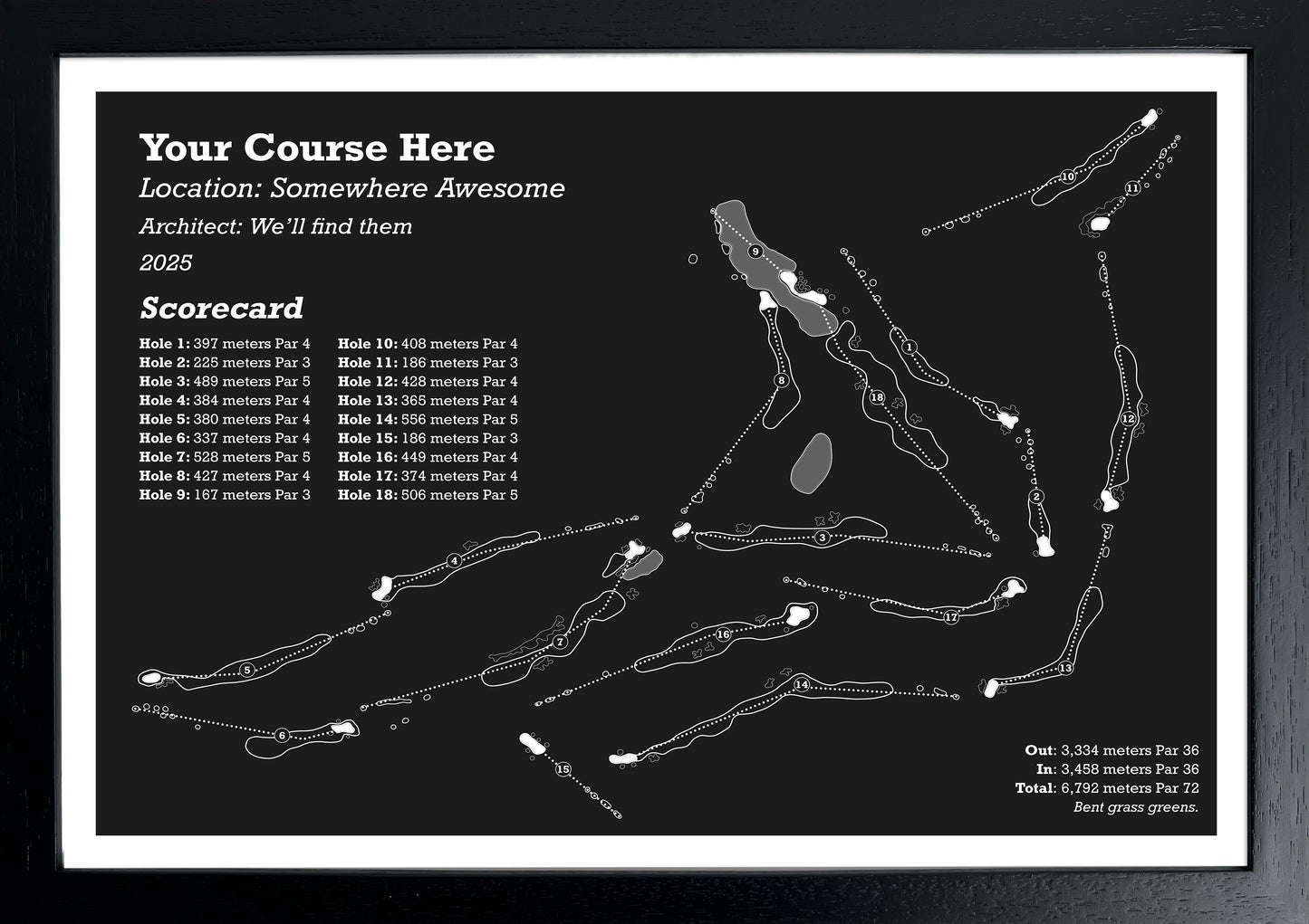 Custom Course Order - Original Series