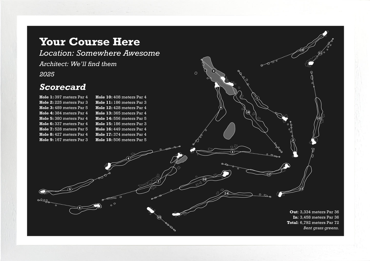 Custom Course Order - Original Series
