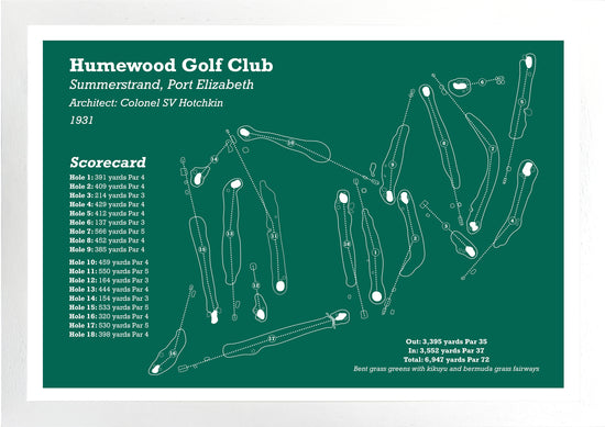 Humewood Golf Club – GolfMaps