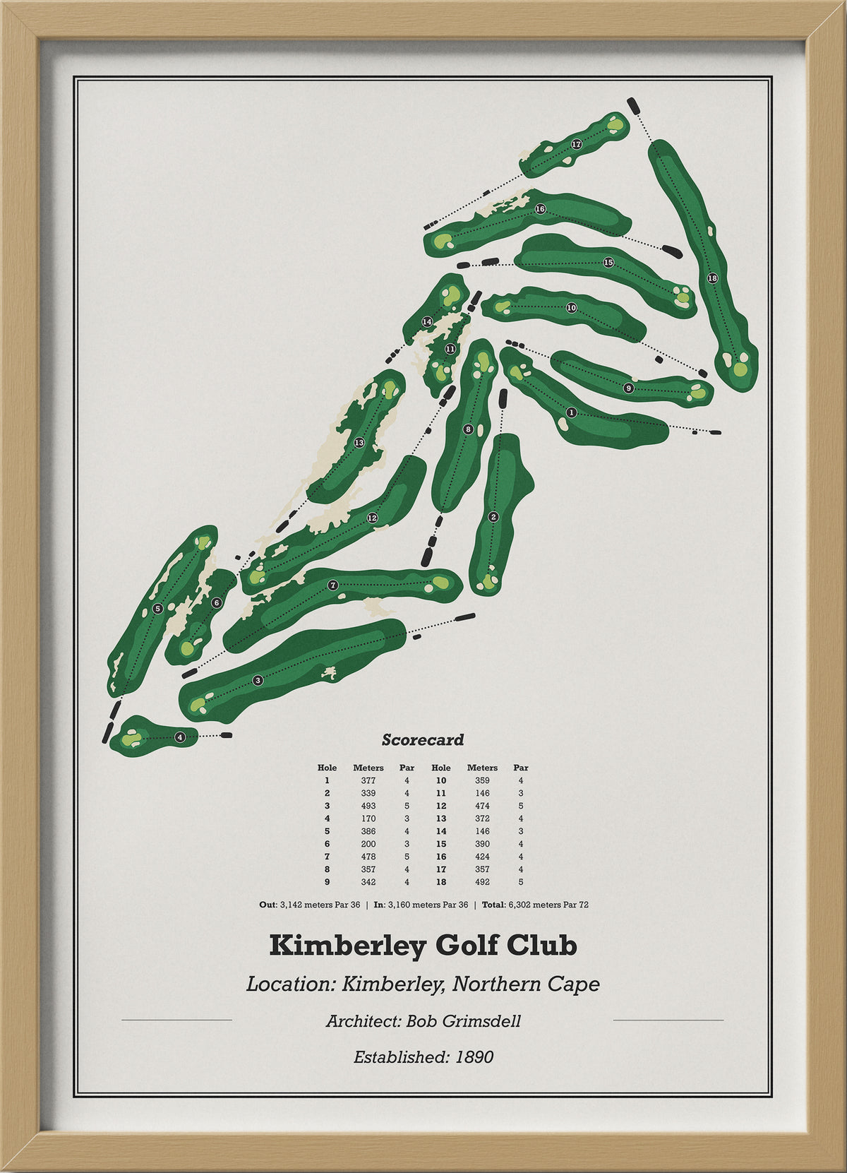 Kimberley Golf Club (Full Colour)