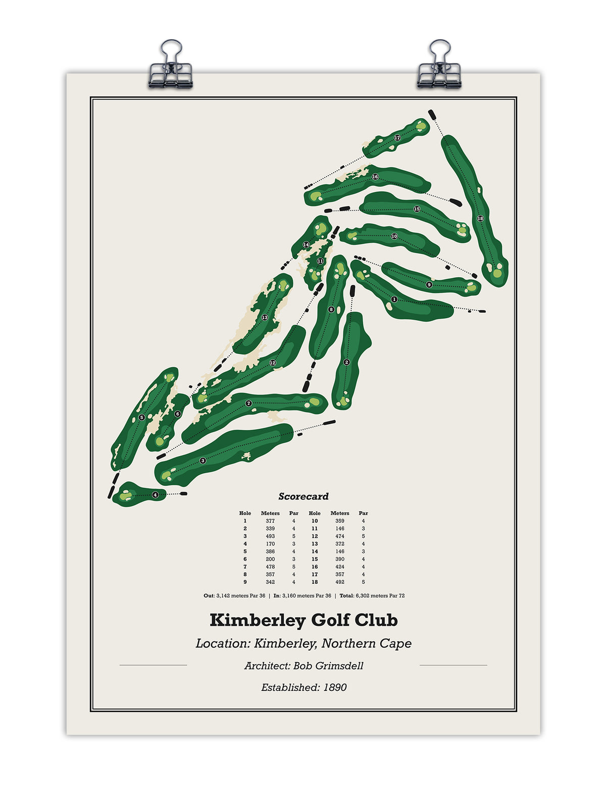 Kimberley Golf Club (Full Colour)