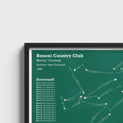 Benoni Country Club, framed print