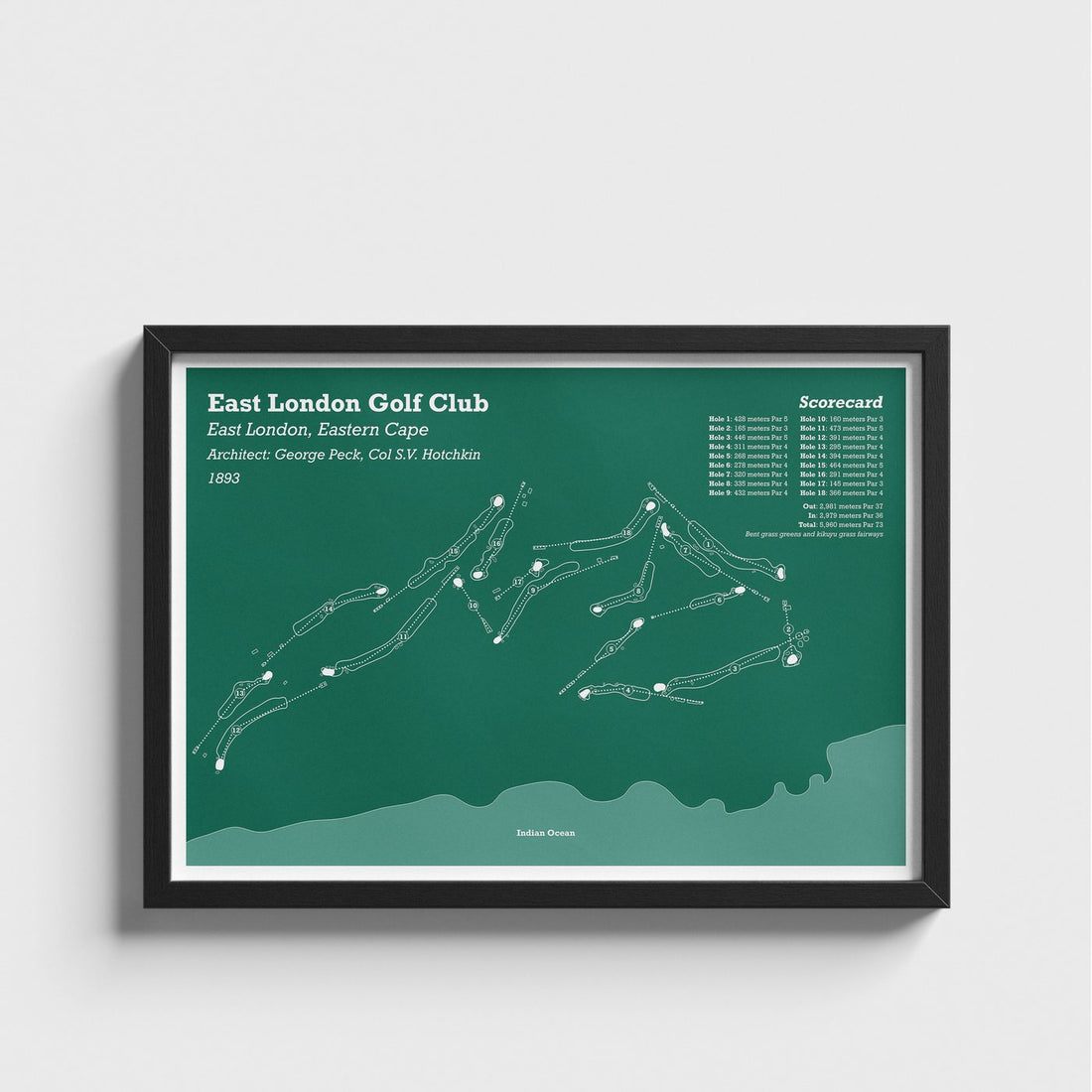 East London Golf Club, framed print