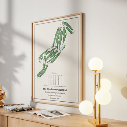The Wanderers Golf Club (Full Colour), framed print